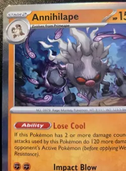 Annihilape 092/182 Holo Rare Scarlet & Violet: Destined Rivals Pokemon TCG - Image 2