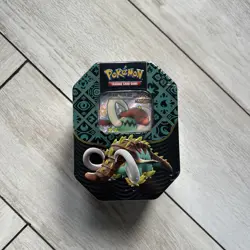 Pokemon TCG - Scarlet and Violet Paldean Fates EX Tin - Great Tusk SEALED - Image 1