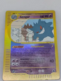 Gengar 10/144 Skyridge Reverse Holo Ultra Rare Pokemon TCG Nintendo ITALIAN MP+ - Image 3