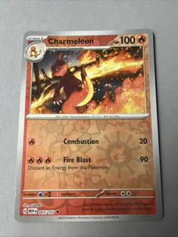 Pokemon TCG * Scarlet & Violet 151 * 005/165 Charmeleon Uncommon * REVERSE HOLO - Image 1