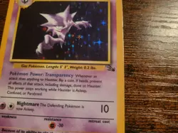 Pokemon Haunter 6/62 Fossil Holo LP - Image 4
