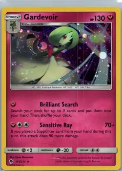 2018 Pokemon TCG Gardevoir 141/214 Cosmos Holo Rare Sun & Moon Lost Thunder - Image 1