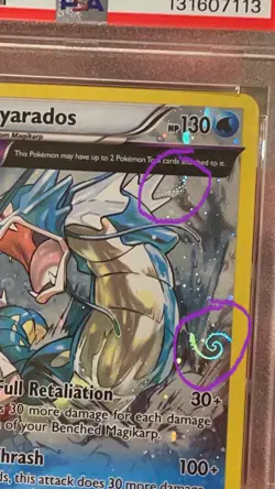 GYARADOS 21 XY Ancient Origins 2015 Cosmos Holo PSA 8 4 HD GALAXY SWIRLS Pokemon - Image 2