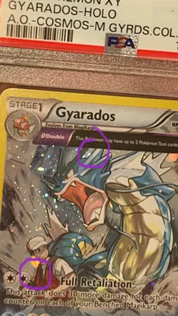GYARADOS 21 XY Ancient Origins 2015 Cosmos Holo PSA 8 4 HD GALAXY SWIRLS Pokemon - Image 4