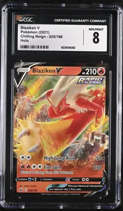 2021 Pokemon Chilling Reign Blaziken V CGC 8 - Image 1