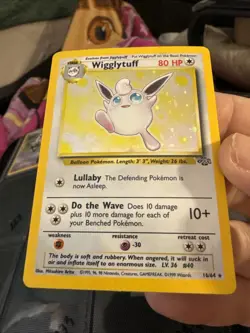 Pokemon Wigglytuff 16/64 Jungle Holo Rare LP MP T229 - Image 1