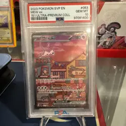 2023 POKEMON SVP EN-SV BLACK STAR PROMO 151 ULTRA-PREM COLL #053 MEW EX PSA 10 - Image 1