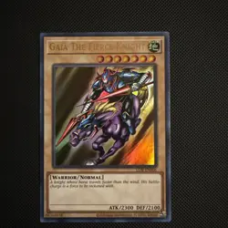 Yu-Gi-Oh! TCG Gaia The Fierce Knight LOB-006 Ultra Rare OG Unlimited Near Mint - Image 1