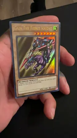 Yu-Gi-Oh! TCG Gaia The Fierce Knight LOB-006 Ultra Rare OG Unlimited Near Mint - Image 2