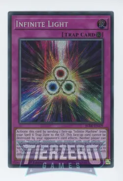 Yugioh Infinite Light BLRR-EN029 Secret Rare 1st Edition NM/LP - Image 1