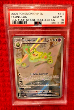 Reuniclus SVP 212 2025 Black Bolt Black Star Promo Card; PSA 10 Pokemon card - Image 1