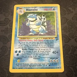 Pokemon TCG Blastoise Holo Unlimited Rare Card 2/130 Base Set 2 - Image 1