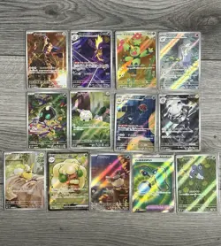 13x Japanese Pokemon Bundle Cards - 11 AR + 2 SR - SV10 SV11B SV11W SV6a M2 M1L - Image 3