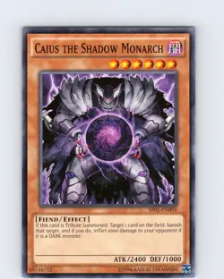 Yu-Gi-Oh TCG Caius The Shadow Monarch SR01- EN004 Unlimited Common Card NM - Image 1