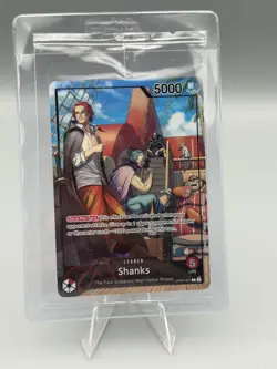 One Piece Shanks PSA Promo Card Exclusive OP09-001 Foil Sealed - Image 1