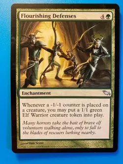 MTG 1x Flourishing Defenses # 114 Shadowmoor Magic the Gathering Card x1 NM - Image 1