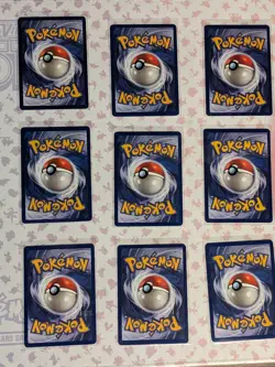 Pokemon TCG Kabuto Fossil 1st Edition Common Card 50/62 Lot Of 9 - Image 2