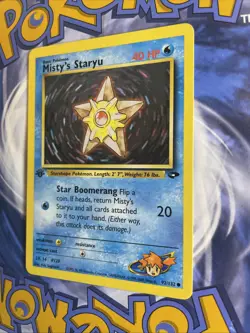 Pokemon Card - Misty's Staryu Gym Challenge 1st Edition 92/132 NM/LP - Image 3