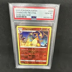 PSA 10 GEM MINT - Charizard Vivid Voltage 025/185 Reverse Holo Pokemon Card TCG - Image 1