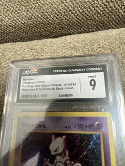 Pokemon Mewtwo TCG Classic Collection Holo Card CLB 014/034 CGC 9 - Image 2