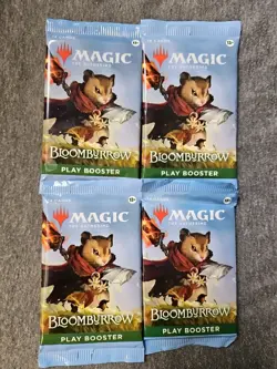 Bloomburrow - 4 (Four) Play Booster Packs English Factory Sealed - Image 1
