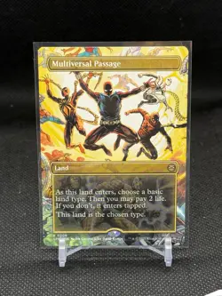 Multiversal Passage Borderless 206 Marvel's Spider-Man SPM MTG Rare PACK FRESH - Image 1