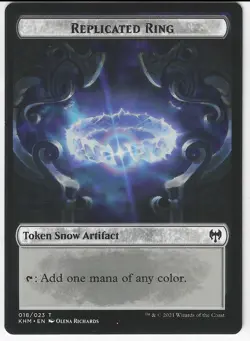 MTG Magic the Gathering Replicating Ring \ Thopter Commander Kaldheim Token LP - Image 1