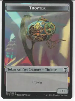 MTG Magic the Gathering Replicating Ring \ Thopter Commander Kaldheim Token LP - Image 2