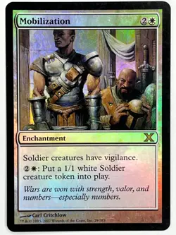 MTG Foil 1X Mobilization X1 Core Set 10th Edition Magic - Played - Image 1