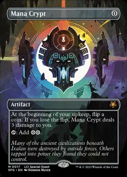 MTG Mana Crypt - Borderless, NM-Mint, English Special Guests - Image 1