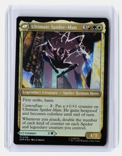 Miles Morales / Ultimate Spider-Man MTG Spider-Man #108 Mythic Dual Foil - Image 2
