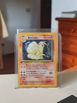 Carta Pokemon Ninetales 12/102 Holo 1 Prima Edizione Set Base WOTC Italiano - Image 1
