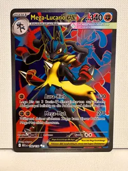 Pokemon Mega Lucario EX MEG DE 160/132 German NM Ultra Rare - Deutsch - Image 1