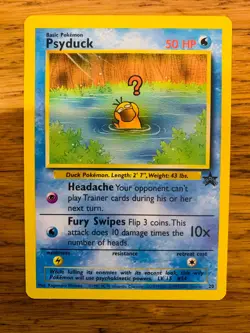 Psyduck No.20 WOTC Black Star Promo Pokemon Card! FAST & FREE P&P! - Image 1
