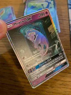 NM! Mewtwo GX (78/73) Shining Legends Secret Rare Holo Pokemon Card! Mewtube! - Image 3