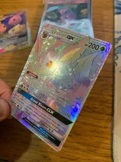 NM! Leafeon GX (157/156) Ultra Prism Secret Rare Rainbow Pokemon Card! FAST P&P! - Image 4