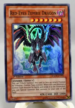 Yu-Gi-Oh! Red-Eyes Zombie Dragon-SDZW-EN001-Ultra Rare-1st Edition NM - Image 1