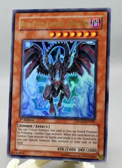 Yu-Gi-Oh! Red-Eyes Zombie Dragon-SDZW-EN001-Ultra Rare-1st Edition NM - Image 2