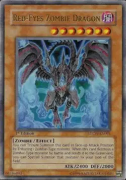 Red-Eyes Zombie Dragon - SDZW-EN001 - Ultra Rare - 1st Edition Near Mint Yugioh! - Image 1