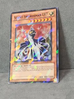 Yugioh Silent Swordsman LV7 DT06-EN001 Duel Terminal Super Parallel Limited NM - Image 2