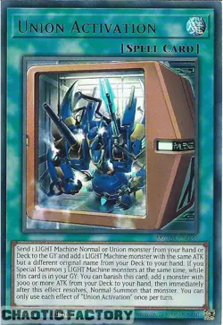 YUGIOH MZTM-EN023 Union Activation Ultra Rare 1st Edition NM - Image 1