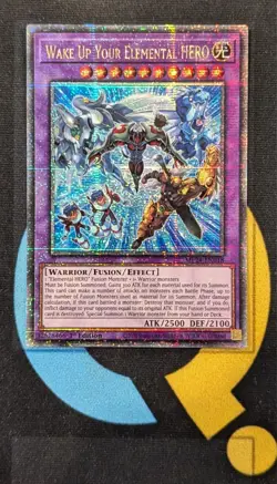 MP24-EN018 Wake Up Your Elemental HERO Quarter Century Secret Rare 1st Ed YuGiOh - Image 1