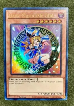 *** DARK MAGICIAN GIRL *** 1ST EDITION HOLOGRAPHIC ULTRA RARE LDS3-EN082 YUGIOH! - Image 1