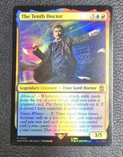 The Tenth Doctor Universes Beyond: Doctor Who Foil MTG NM Magic Card - Image 1