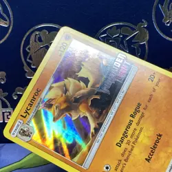 Lycanroc SM118 Black Star Promo Holo NM Prerelease Stamped Pokemon Card English - Image 3