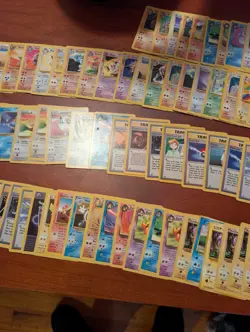 Pokemon Card Lot 1990s Vintage Cards (127) Total Pikachu Eevee Jigglypuff + More - Image 4