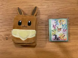 POKEMON PRISMATIC EVOLUTIONS SPC EEVEE DECK BOX + EXCLUSIVE CARD SLEEVE PACK NEW - Image 1