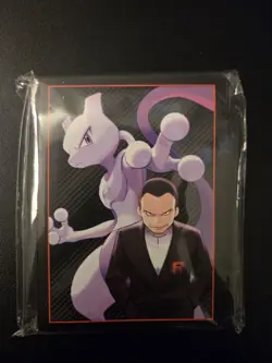 Pokemon TCG Destined Rivals ETB Card Sleeves Mewtwo Giovanni 65 Ct New Sealed - Image 1