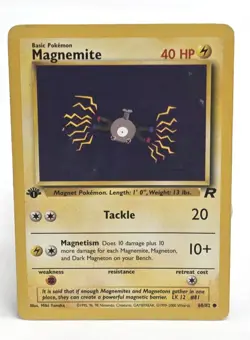 MAGNEMITE - 60/82 - 1st Edition Team Rocket - Pokemon Card - Image 1