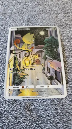 == Pocket Pokemon Meowth Illustration Immersive Art Card HOLO == - Image 2